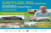 S’adapter pour durer après 4 années d’installation...15ème rencontre technique ovine de Bourgogne-Franche-Comté Jeudi 24 septembre 2020 S’adapter pour durer après 4 années