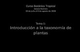 Curso Botánica Tropicals0f5cfeac60172a5f.jimcontent.com/download/version... · 2011. 11. 24. · Reino Plantae Filo Espermatofita División Magnoliofita Clase Magnoliopsida Orden
