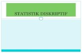 STATISTIK DISKRIPTIF · 2019. 3. 23. · Diagram Batang-Daun Tabulasi silang Plot Titik Histogram Ogive Diagram Scatter. SIMBOL PARAMETER DAN STATISTIK STATISTIK PARAMETER x ( mean