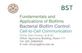 Fundamentals and Applications of Biofilms Bacterial Biofilm Controlcthuang.bst.ntu.edu.tw/biofilms/biofilm-Cell-to-Cell-ppt.pdf · 2014. 3. 20. · 1 Fundamentals and Applications