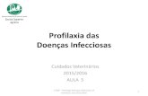 Profilaxia das Doenças Infecciosas · Profilaxia das Doenças Infecciosas Cuidados Veterinários 2015/2016 AULA 5 1 CTESP - Patologia Doenças Infeciosas, 2º semestre, ano 2015-2016