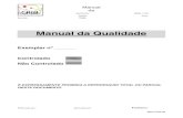 Manual da Qualidade - CRIB · • Sala de Madeiras: Área destinada à aprendizagem da utilização de várias ferramentas manuais (plaina, serrote, formão etc.), mecânicas (serra