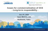 Issues for commercialization of CCS - Long-term responsibility · 2020. 10. 3. · In the case of final disposal sites (waste landfill) in Japan, operators could close a final disposal