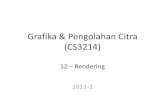 Grafika & Pengolahan Citra (CS3214)merlindriati.staff.gunadarma.ac.id/Downloads/files/30546/... · suatu titik –Untuk mendapatkan efek pantulan dan transmisi secara global •Ray-Tracing