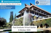Post Graduate Virtual Edufair 9 Oktober 2020Sekolah 2005 Pascasarjana •S2 •Fisika, Matematika dan Teknik Mesin 1979 •Prodi •S2 •S3 2020. Jumlah Program Studi Pascasarjana