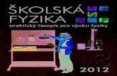 2012 - zcu.cz · Okresní kolo Fyzikální olympiády pro žáky, kteří navštěvují školy poskytující základní vzdělání 21 ... hmotnostní jednotka. Vedlejším produktem