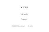 Virologi = læren om virus · Viruspartiklers morfologi • Kapsid er bygd opp av regulære geometriske enheter – kapsomerer • En kapsomer består av ett eller flere proteinmolekyler