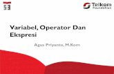 Variabel, Operator Dan Ekspresi...2016/11/03  · Logical Unit), mempunyai dua macam operator yaitu operator Aritmatika dan operator logika (perbandingan) Operator-operator di dalam