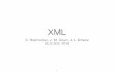 XML - Conservatoire national des arts et métiersdeptinfo.cnam.fr/~rosmorse/glg203/xml.pdf · • HTML5 : spéciﬁcation qui abandonne la notion de DTD 13. Quelques exemples d'utilisation