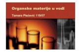 Organske materije Tamara - University of Belgradevladana/files/X Organske materije...– Polihlorovani bifenili – Nitroaromati, izoforon, nitrozamini – Policikličmi aromatični