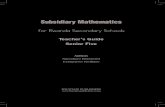 Subsidiary Mathematics - Rwanda Education Board Right Textbooks for Web... · 2020. 1. 22. · Subsidiary Mathematics Teacher’s Guide Book Five vi with instruction. Formative assessment