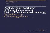 Di Mariinsky- Orchester St. Petersburg Valery Gergiev Leitung...Mariinsky-Theater St. Petersburg, jenem traditions- reichen Haus also, dessen Geschicke er seit 1988 bis zum heutigen