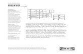 BROR - IKEA...Dimensão total: 65×40, Alt.190 cm Esta combinação 79€ (892.764.63) Lista de compras: BROR poste de ligação Alt.190 cm, preto, 4uds 103.332.87 1 ud BROR prateleira