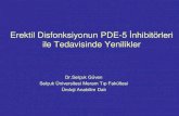 Erektil Disfonksiyonun PDE-5 İnhibitörlerifarmakodinamik etkileri ve güvenliği Spinal Kord Yaralanması •İntrauretral prostaglandin –hipotansif •ICI - priapizm •Inflatable