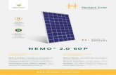 NEMO® 2.0 60 P - Heckert Solar · 2019. 6. 28. · NEMO® 2.0 60 P | 270 - 280 WP | DANE NA TEMAT SPRAWNOSCI | PERFORMANCE DATA KLASY WYDAJNOŚCI | POWER CLASSES 270 275 280 Moc