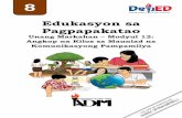 Unang Markahan Modyul 12: Angkop na Kilos sa Maunlad na … · 2020. 10. 21. · Inilimbag sa: Department of Education - Caraga Region Office Address: Teacher Development Center J.P.