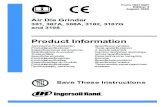 Product Information, Air Die Grinder, 301, 307A, 308A ...images.myautoproducts.com/images/Product_Media/Manuals/IRC/IR… · Se tegning 16573164 og tabel på side 2. Vedligeholdelsesfrekvensen