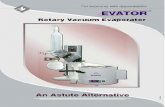 Multilab Vacuum Evaporator.pdfEVATOR Rotary Evaporator EQUIVAC PTFE Diaphragm vacuum Pump 020 - free air displacement 22 lit/min Vacuum Regulator - Analogue Chiller Manual Vacuum Trap