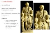 7. LA ESCULTURA...2020/09/02  · ARTE ROMANO: ESCULTURA –Los romanos solían decorar sus viviendas con pinturas. • Representaban placas de mármol, construcciones arquitectónicas,
