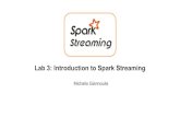 Lab 3: Introduction to Spark Streaminghy562/labs20/Lab6-Spark...Outline Big Stream Analysis Streaming & Real Time Processing Streaming Systems λ vs k What is Spark Streaming Core