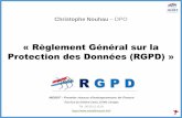 R G P D - Proximit IT services · 2019. 12. 17. · Le RGPD (Règlement Général sur la Protection des Données ) : ou (GDPR) General Data Protection Regulation en anglais. C’est