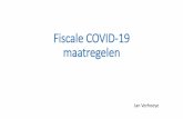 Fiscale COVID-19 maatregelen...“Carry back” fiscale verliezen •Ratio legis van de maatregel •Zowel voor zelfstandigen als vennootschappen •Het verlies van boekjaar 2020 kan