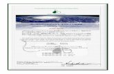 カーボンフットプリント オフセット証明書 · 2019. 5. 17. · Certificate for Offsetting Your Carbon Footprints 32,858 kg CO 2 上記のカーボンフットプリント(CO