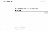 BW-Veranstaltungstechnik - Camera Control Unit M5.pdf · 2017. 9. 6. · DXC-327B, DXC-D35, DXC-D35WS, DXC-D30 und DXC-D30WS über einen Kameraadapter CA-537P. Die Steuereinheit zeichnet