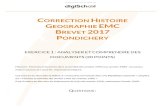 CORRECTION HISTOIRE GEOGRAPHIE EMC BREVET ......CORRECTION HISTOIRE GEOGRAPHIE EMC BREVET 2017 PONDICHERY EXERCICE 1 : ANALYSER ET COMPRENDRE DES DOCUMENTS (20 POINTS) Histoire : Femmes