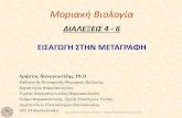 EIΣAΓΩΓH ΣTHN METAΓPAΦHusers.auth.gr/pchristo/teaching/Διάλεξεις 4-6... · 2018. 11. 12. · tοβασικό δόγμα της μοριακής βιολογίας