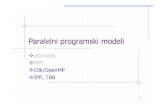 P4 Paralelni programski modeli 1 - University of Novi Sad · Reduktori(reducers) Naznakezanizove SIMD (vektorske) funkcije SIMD pragma direktiva 2. Cilk jezik –duži pregled(1/3)