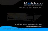 PARRILLAS ELÉCTRICAScocinaskokken.com/Manual-Parrillas-Electricas-FINAL.pdf · Mantenimiento de las Parrillas Acero Inox KEG35 y KEG67 Se recomienda una revisión periódica de las