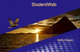 StudentWeb · StudentWeb Kathy Haugen . Innlogging •ID-porten •Feide •Fnr/pin . Forsiden Topplinje Venstremeny Meldinger . Responsivt design . Min profil og Logg ut . Mange