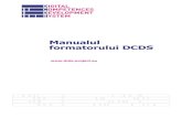 Manualul formatorului DCDS...Manualul formatorului DCDS Sprijinul Comisiei Europene pentru elaborarea acestei publicații nu constituie o aprobare a conținutului, care reflectă numai