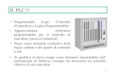 IL PLC /1 · 2014. 9. 17. · 1 IL PLC /1 • Programmable Logic Controller (Controllore a Logica Programmabile) • Apparecchiatura elettronica programmabile per il controllo di