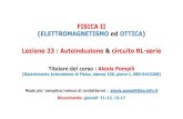 FISICA II (ELETTROMAGNETISMO edOTTICA) Lezione …pompili/teaching/fisica2/Lez-Fis2... · 2020. 1. 26. · FISICA II (ELETTROMAGNETISMO edOTTICA) Titolare del corso : Alexis Pompili