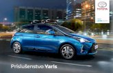 Toyota - Príslušenstvo Yaris · 2017. 9. 26. · Yaris váš vlastný osobný priestor. OSOBNÝ PRIESTOR 1. Stredová konzola Do svojho osobného priestoru si môžete vybrať červenú,