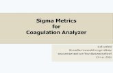 Sigma Metrics for Coagulation Analyzer...Quality system in coagulation laboratory ต้องมีการควบคุมคุณภาพการวิเคราะห์