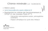 Chimie minérale (L2 - 51DE03CH)f2school.com/wp-content/uploads/2019/10/Chimie-Minérale... · 2019. 10. 13. · 1 Chimie minérale (L2 - 51DE03CH) Rémi Losno remi.losno@univ-paris-diderot.fr
