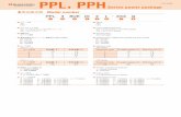 PPL, PPH Series power package - Shimadzu · 2018. 3. 5. · PPL, PPH Series power package 形式表示例 Model number PPL 3 BUE ID 2 L Q XXX Series PPL PPH Pump displacement（cm3）