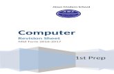 Computer · Web viewMid Term 2016-2017 محافظة القاهرة ادارة شرق مدينة نصر مدرسة الألسن الحديثة 1 st Prep MidTerm Exam Revision Sheet..