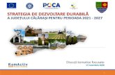 STRATEGIA DE DEZVOLTARE DURABIL...Dezvoltarea turismului în județ Dezvoltarea economică și dezvoltarea rurală Învățământul special Infrastructura de sănătate și calitatea