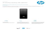 HP Slimline Desktop 290-a0024nf - Pulsat · 2020. 8. 12. · HP Slimline Desktop 290-a0024nf Ordinateur de bureau fiable avec une capacité de stockage confor table Étonnamment allégé,