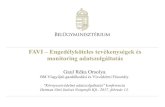 FAVI Engedélyköteles tevékenységek és monitoring … Réka... · 2018. 2. 23. · FAVI – Engedélyköteles tevékenységek és monitoring adatszolgáltatás Gaul Réka Orsolya