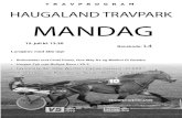 T R A V P R O G R A M HAUGALAND TRAVPARK MANDAG ...E: Geir Arne Eriksen /Aksdal Ove Wassberg (T) Geir Arne Eriksen (T) Rød med blå ermer, reklame 2013: 0 0-0-0-0 0 2012: 0 0-0-0-0