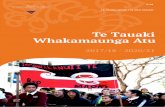 Te Tauaki Whakamaunga Atu · 2018. 10. 26. · mai a te whānuitanga atu o Aotearoa i te reo Māori; e tino paingia ana hei waitohu o te tuakiri ā-motu. Ko ētahi tohu hei taunaki