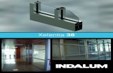 Xelentia 38 - Indalum · Sistemas Aluminio La presente ficha ha sido diseñada y desarrollada con un objeto publicitario general y de información complementaria. Por lo tanto, INDALUM