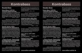 140621 Flyer Kontrabass - EDITION WALHALL · Transkription für Kontrabass & B. c. in Orchester- und Solostimmung, herausgegeben von Sven Rössel. Erst-mals liegt diese, für die