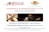 MUSICA IN CASTELLO 31 AGOSTO 2014 - Varano de' Melegari · 2016. 5. 23. · COMUNE DI VARANO DE’ MELEGARI DOMENICA31)AGOSTO)2014,)21.30)! CASTELLOPALLAVICINO! VaranoDe’!MelegariPR!!