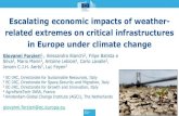 Escalating economic impacts of weather- related extremes on ......Escalating economic impacts of weather-related extremes on critical infrastructures in Europe under climate change